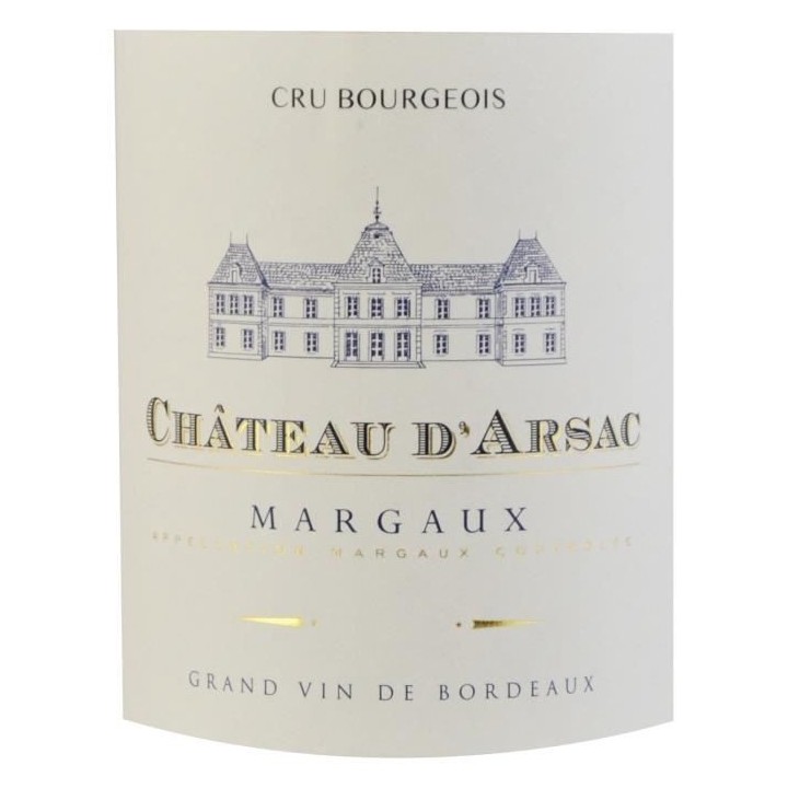 Château d'Arsac 2017 - AOC Margaux Cru Bourgeois - Vin rouge de Borde