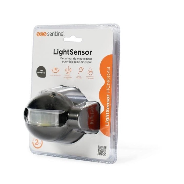 Détecteur de mouvement extérieur SCS SENTINEL LightSensor noir - Por