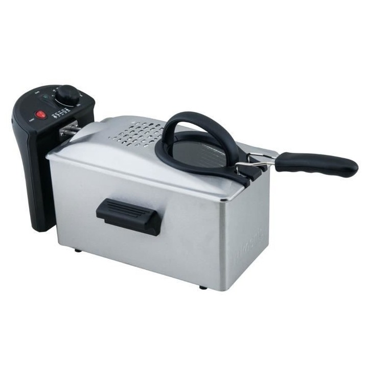 Friteuse électrique HKoeNIG - DFX300 - 3 L - 2100 W - Acier inoxydabl