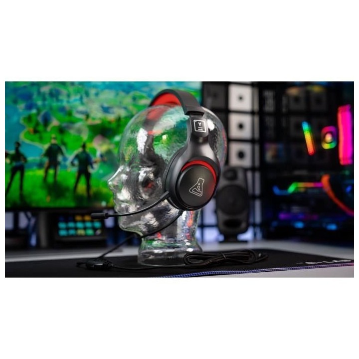 Casque Gaming - THE G-LAB - KORP-YTTRIUM-RED - Rouge - Compatible PC,P