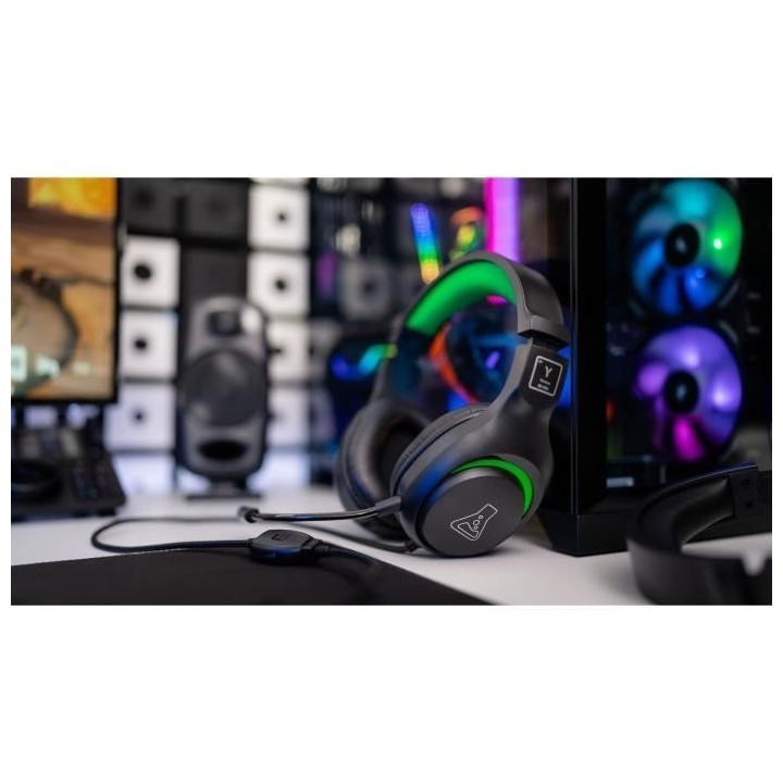 Casque Gaming - THE G-LAB - KORP-YTTRIUM-GREEN - Vert - Compatible PC,