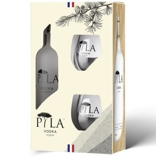 Pyla - Origine - Coffret Vodka 40,0% Vol. 70cl + 2 verres