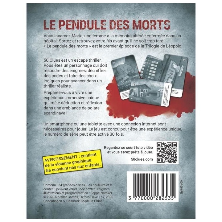 50 clues : le pendule des morts - Jeux de société - BlackRock Games