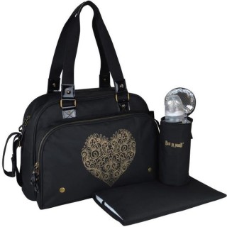 BABY ON BOARD Sac a langer Simply Premium + accessoires - Noir coeur d