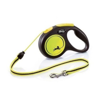 Laisse New Neon M Cord 5 m black/ neon yellow Flexi CL21C5-251-S-NEOGE