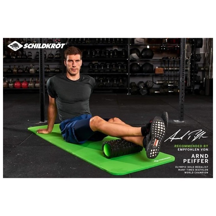 Schildkröt Fitness Rouleau de massage Noir/Vert - 960033 Black/Green
