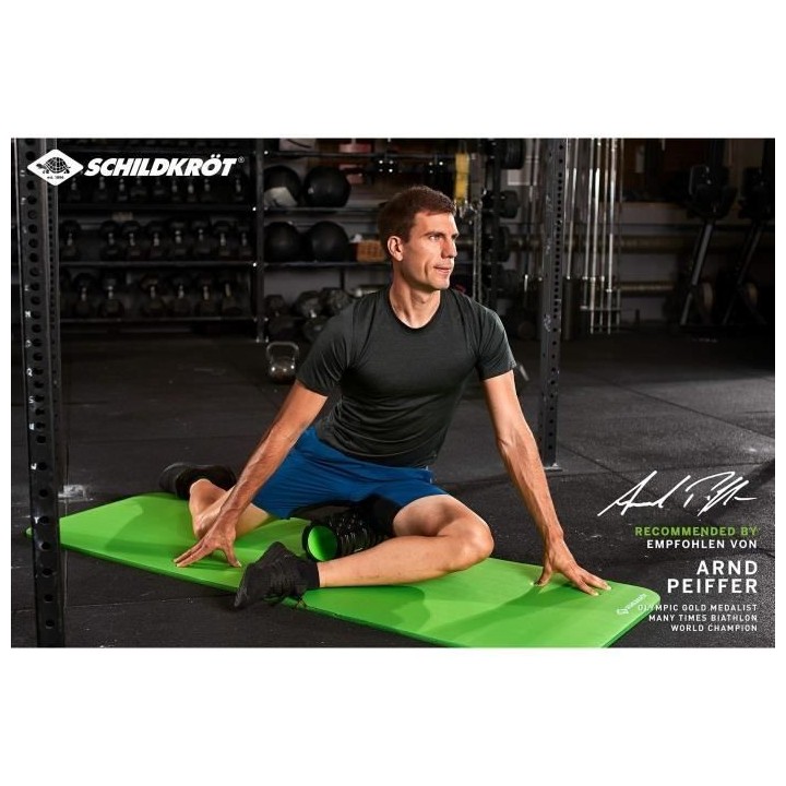 Schildkröt Fitness Rouleau de massage Noir/Vert - 960033 Black/Green