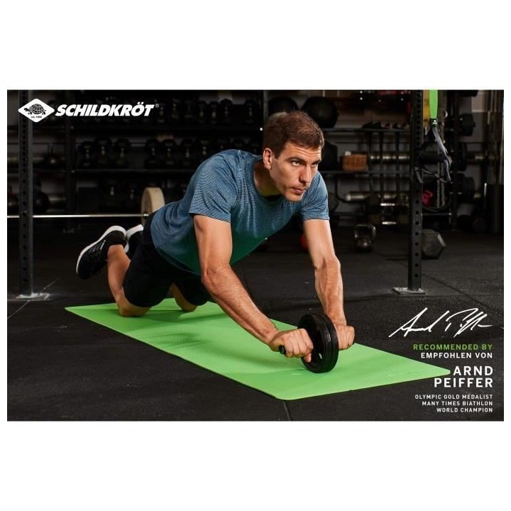Rouleau Abdominal - SCHILDKRÖT - AB-Rouleau - Noir - Fitness - Mixte