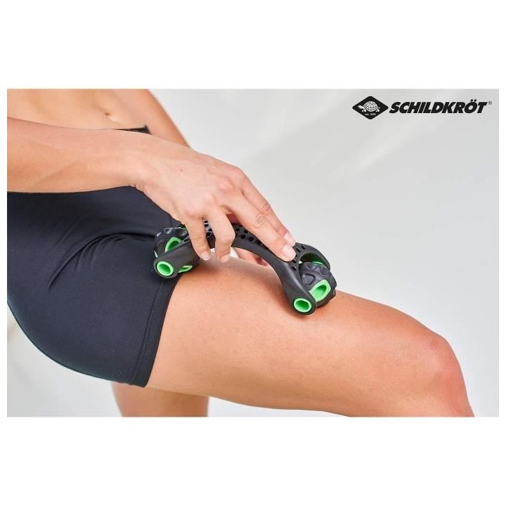 Schildkröt Fitness rouleau de massage 19 cm en polypropylene noir/ver