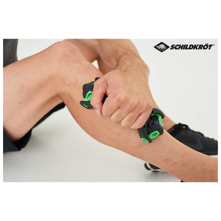 Schildkröt Fitness rouleau de massage 19 cm en polypropylene noir/ver