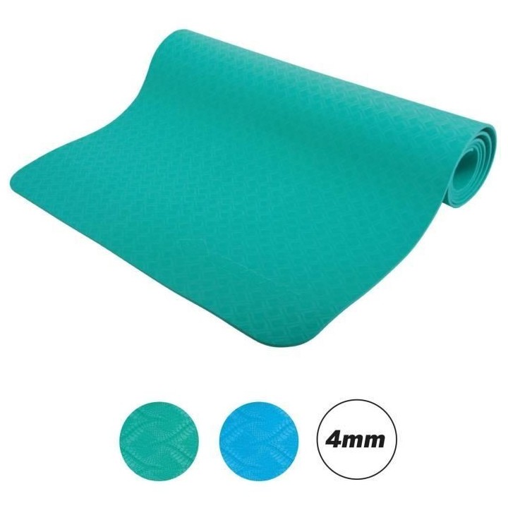 Schildkröt Fitness tapis de yoga avec sac 180 x 61 cm vert caoutchouc