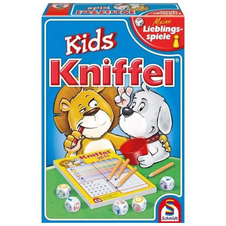 Jeu de société Kniffel Kids - SCHMIDT SPIELE - Dés amusants - 15 mi
