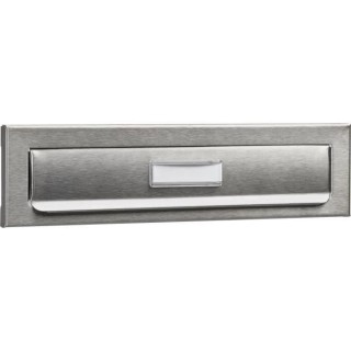 Entrée courrier pour porte BURG WACHTER - Encastrable - Inox