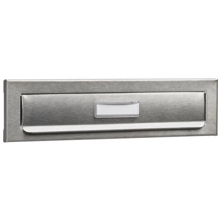 Entrée courrier pour porte BURG WACHTER - Encastrable - Inox