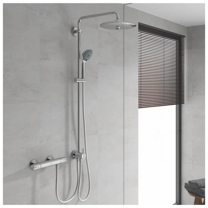 GROHE Mitigeur thermostatique Douche Precision Trend, montage mural, p