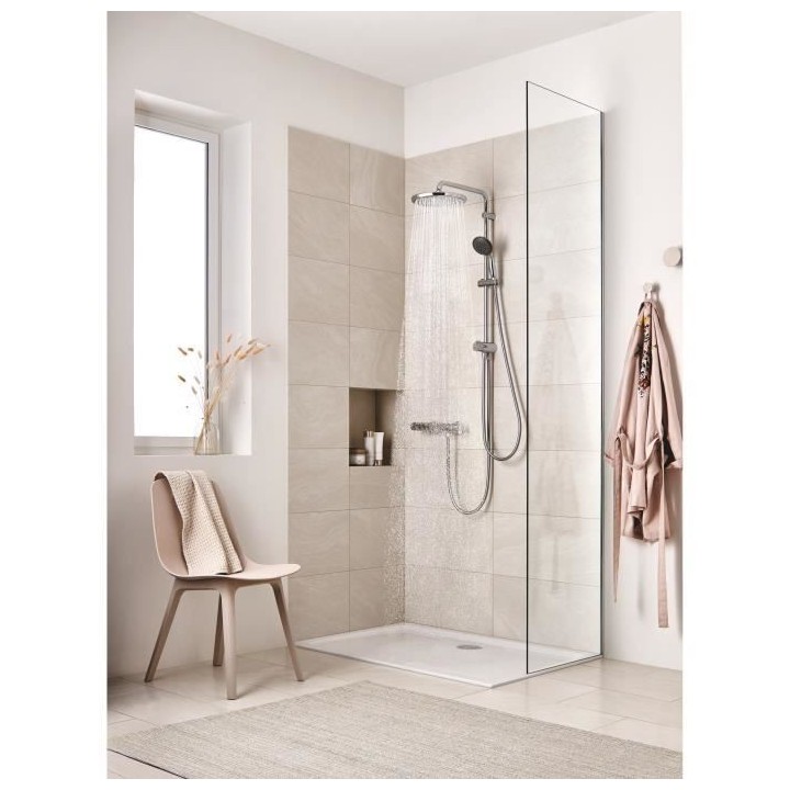 GROHE Mitigeur thermostatique Douche Precision Trend, montage mural, p