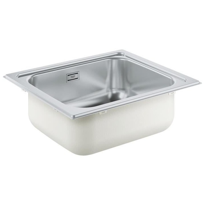 Evier de cuisine - Acier inoxydable - A encastrer par le dessus - GROH