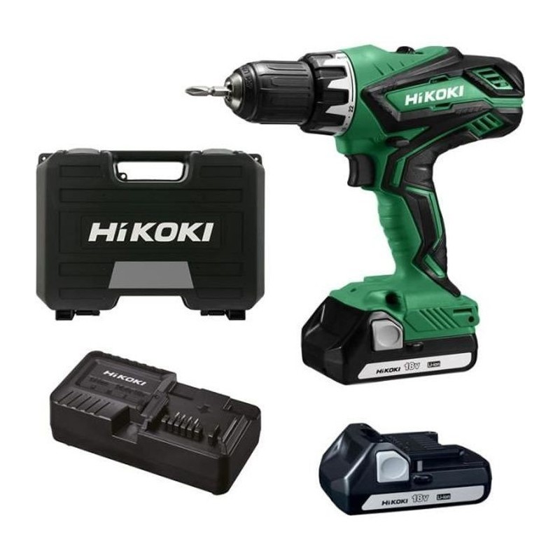 Hikoki DS18DJLWCZ Perceuse visseuse 13 mm 18V (2 x 1,5Ah) en coffret