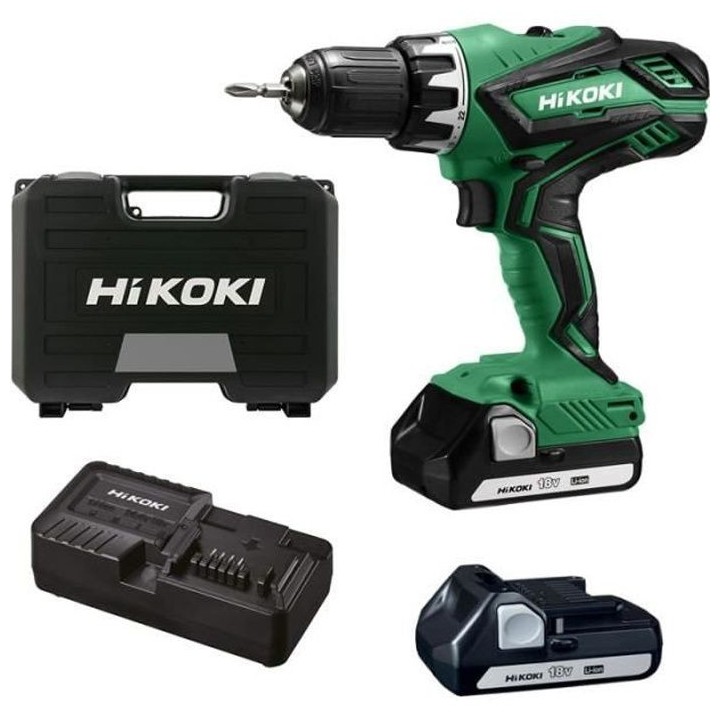 Hikoki DS18DJLWCZ Perceuse visseuse 13 mm 18V (2 x 1,5Ah) en coffret