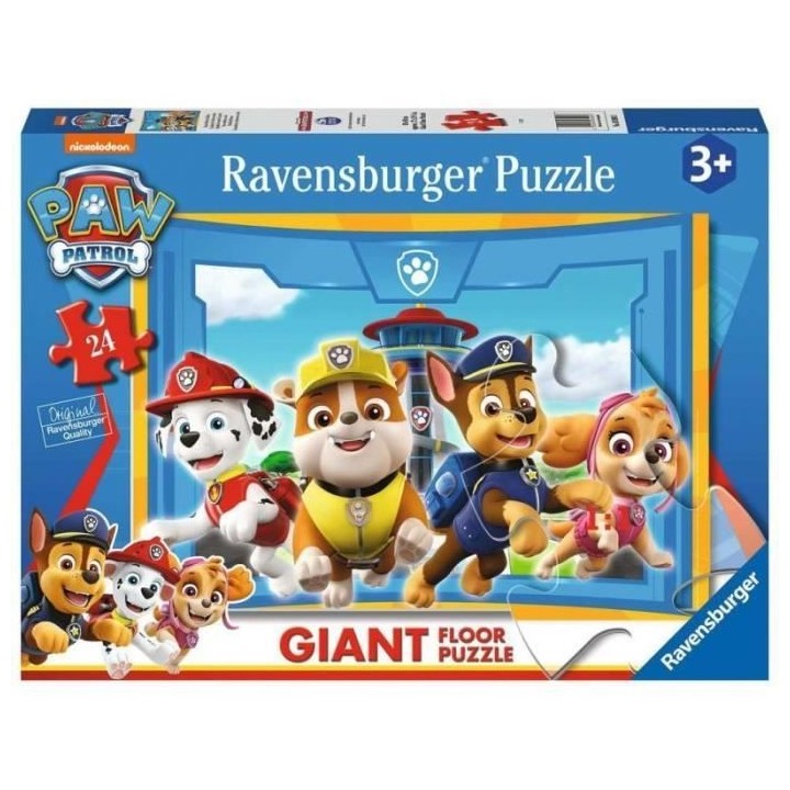 Puzzle Enfant géant 24 pieces, L'équipe des chiots en action, Pat'Pa