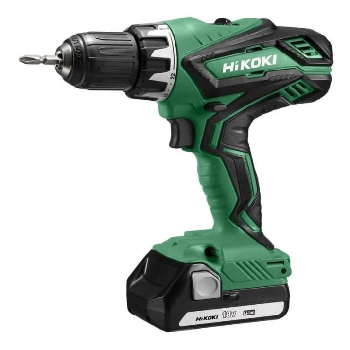 Hikoki DS18DJLWCZ Perceuse visseuse 13 mm 18V (2 x 1,5Ah) en coffret