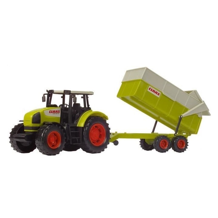 Tracteur avec remorque CLAAS - DICKIE TOYS - 57cm - roues libres