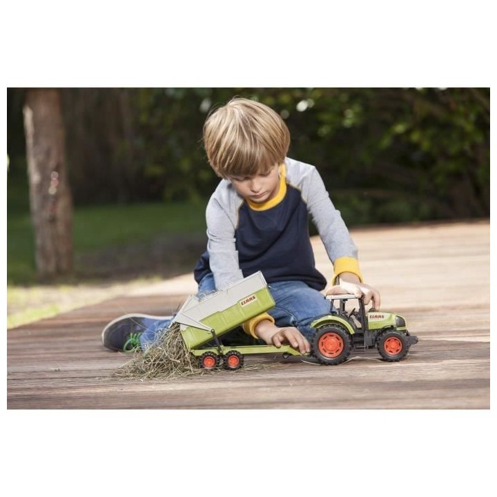 Tracteur avec remorque CLAAS - DICKIE TOYS - 57cm - roues libres