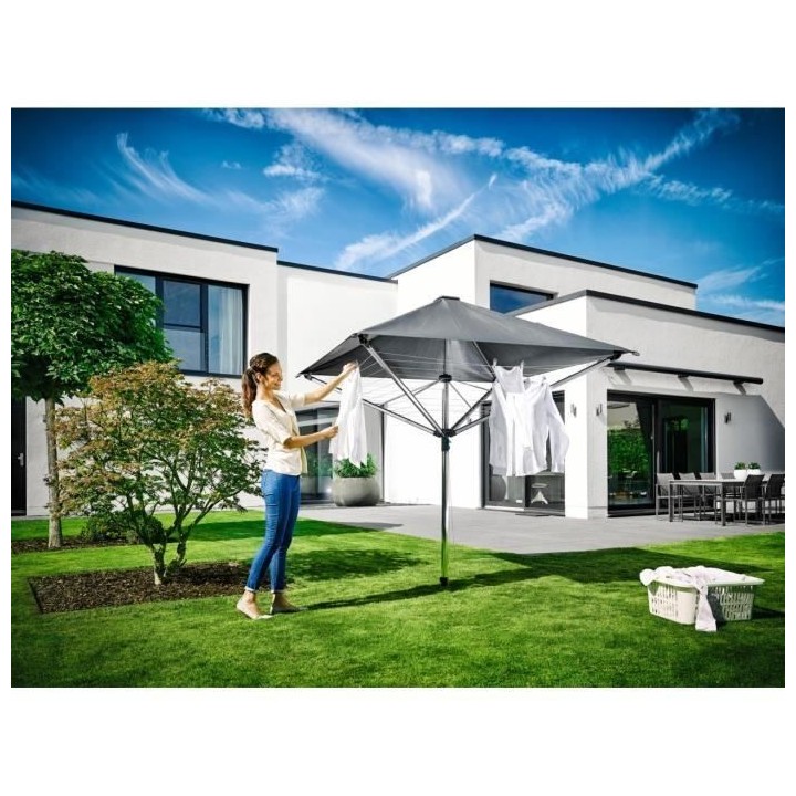 LEIFHEIT 82100 Séchoir parapluie LinoProtect 400, étendoir parapluie