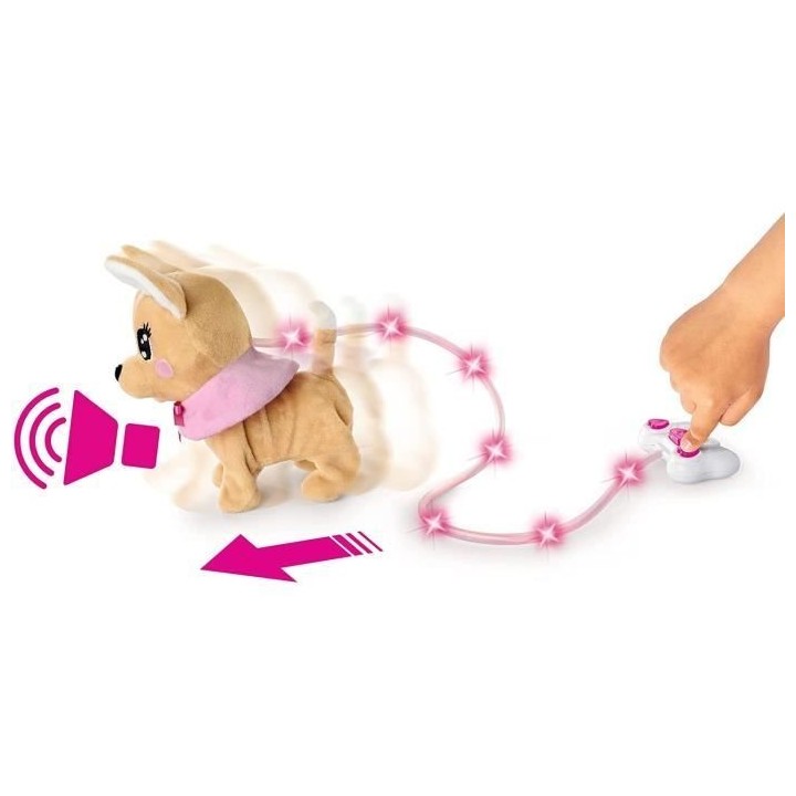 Peluche Chihuahua Chi Chi Love Loomy - 20 cm - Peluche filoguidée - P