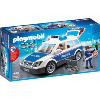 PLAYMOBIL - 6920 - City Action - Voiture de Policiers avec Gyrophare e