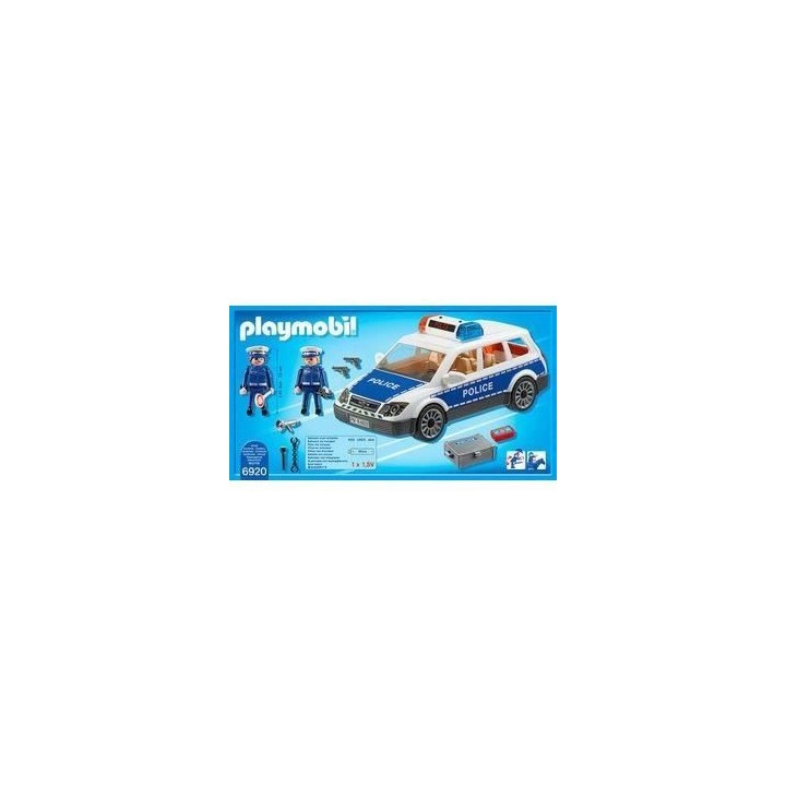 PLAYMOBIL - 6920 - City Action - Voiture de Policiers avec Gyrophare e