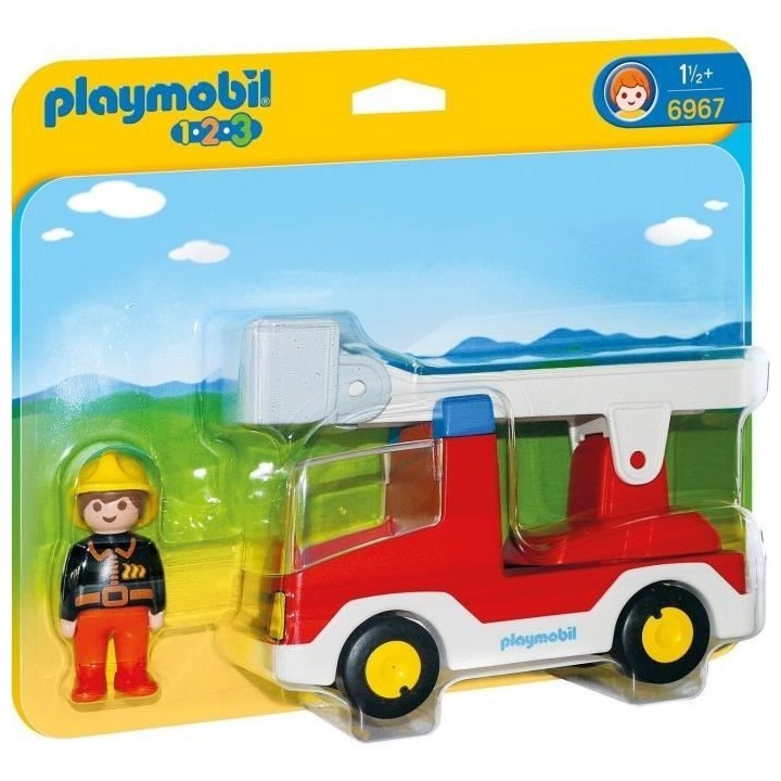 PLAYMOBIL Camion de pompier 6967 avec échelle pivotante - Playmobil 1