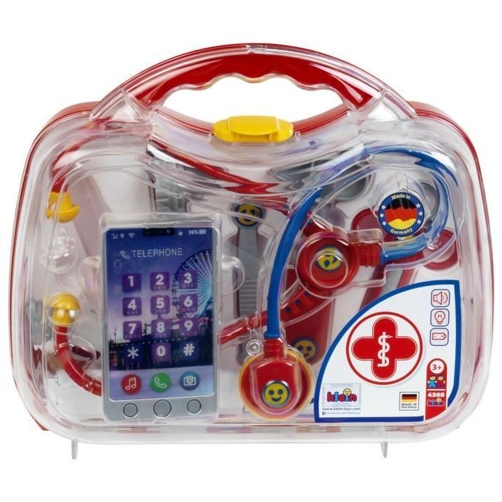 Mallette docteur avec smartphone et thermometre électroniques - KLEIN