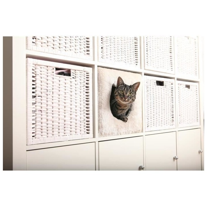 TRIXIE Grotte pour chat pour étagere de rangement Forme de cube 33x33