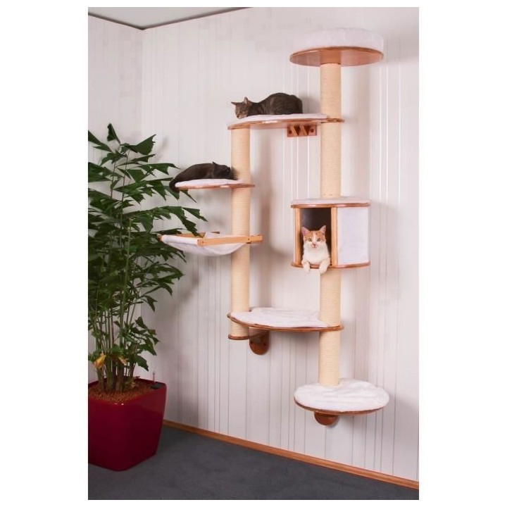 Kerbl Arbre a chats mural Dolomit XL185 cm Blanc 81501