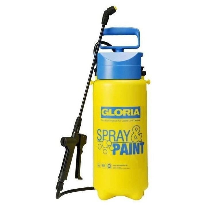 Pulvérisateur a main Gloria Spray&Paint 5L - 3 bars - Soupape et buse