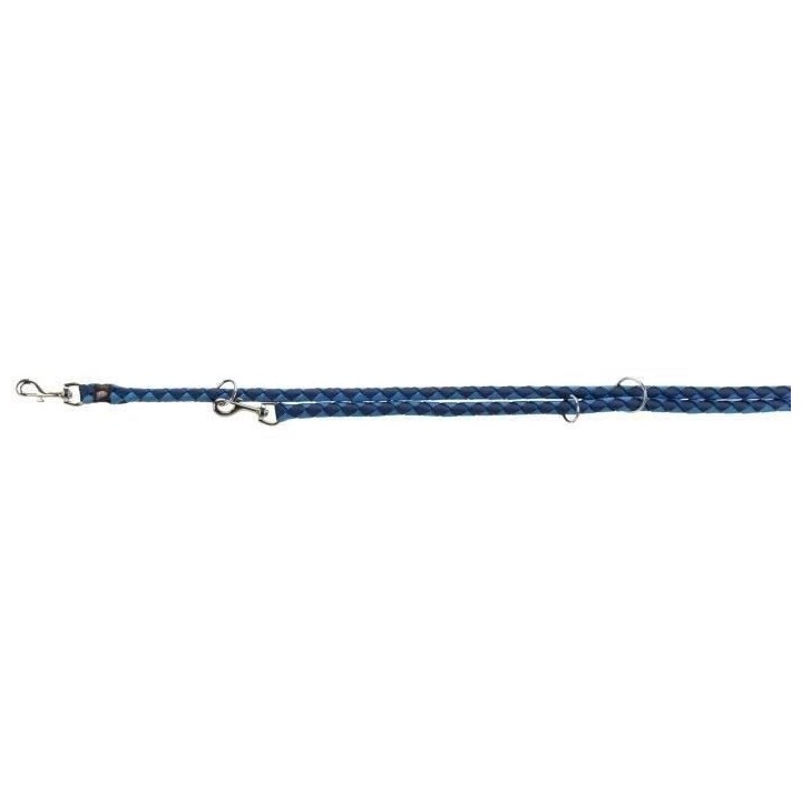 Laisse réglable TRIXIE Cavo - L–XL: 2m - ø 18 mm - Indigo et bleu