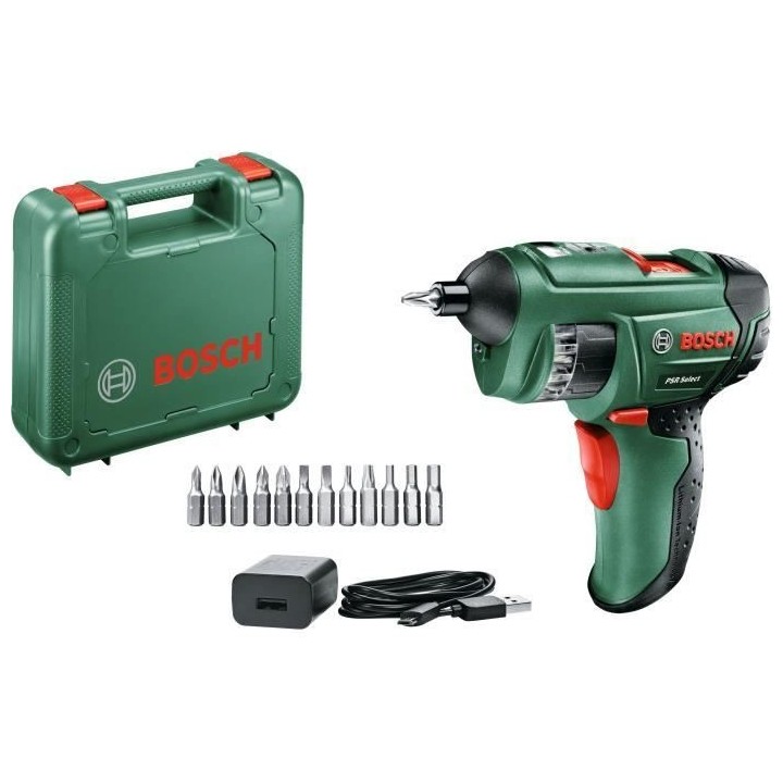 Visseuse sans fil Bosch - PSR Select (Batterie 3,6V - 1,5Ah intégrée