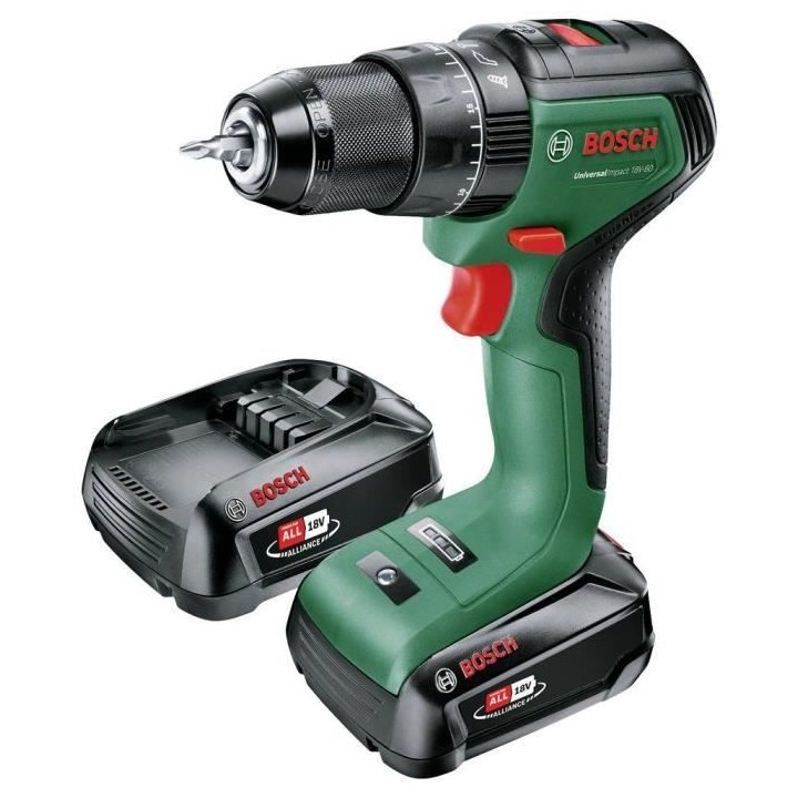 Perceuse visseuse Bosch UniversalImpact 18V60 (+1xbatterie 2,0Ah) + ch