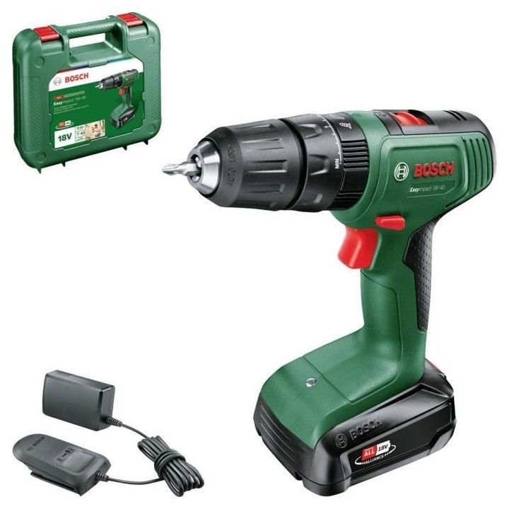 Perceuse visseuse a percussion Bosch EasyImpact 18V40 + (1xbatterie 2,