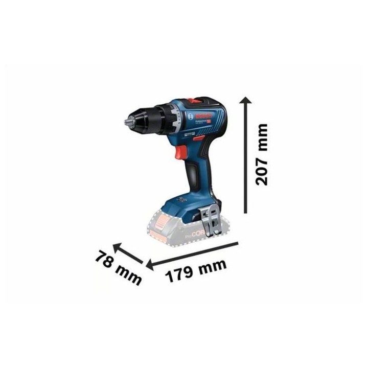 Perceuse visseuse 18V GSR 18V-55 (sans batterie ni chargeur) en coffre