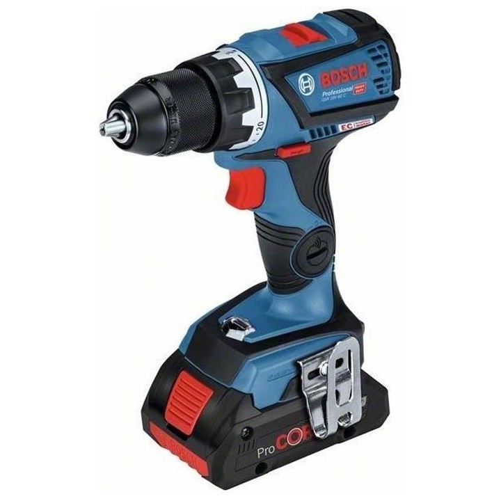 Perceuse-visseuse Bosch Professional GSR 18V-60 C + 2 batteries 4,0Ah