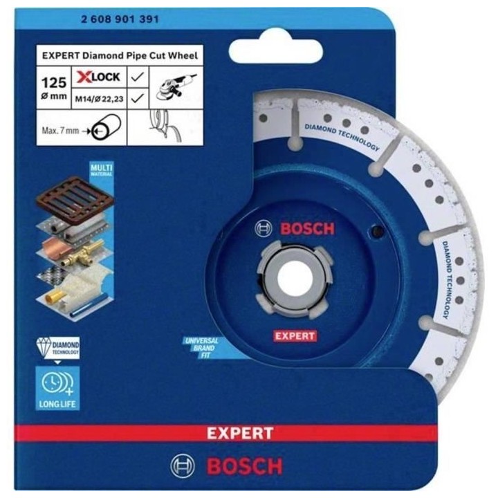 Bosch Accessories 2608901391 Disque a tronçonner diamanté 125 mm 1 p