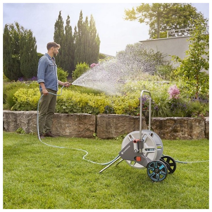 Enrouleur de tuyau GARDENA CleverRoll M métal – Tuyau Classic 25m