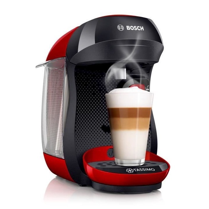 Machine a café multi-boissons - BOSCH - TASSIMO - T10 HAPPY - Rouge e