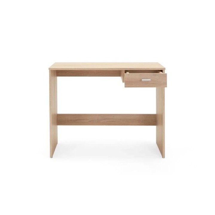 Bureau Fritz 30 - Panneaux de particules - Décor chene sonoma - 89 x