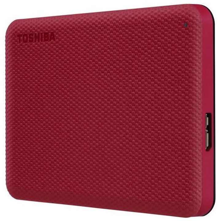 Disque dur externe - TOSHIBA - Canvio Advance - 4 To - Rouge