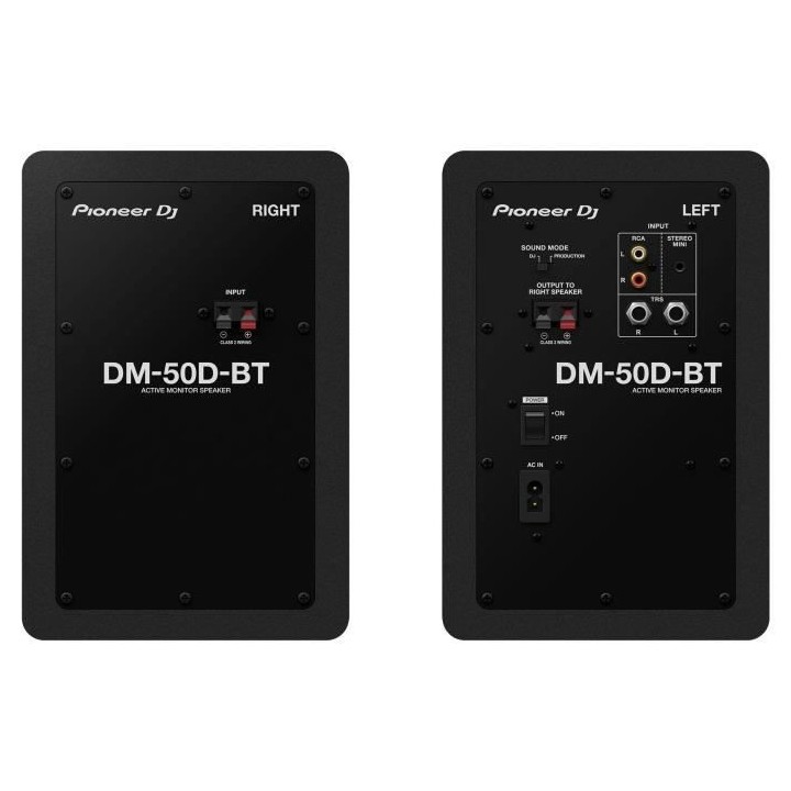 Paire d'enceintes de monitoring Pioneer DJ DM-50D-BT - Bluetooth - Bas
