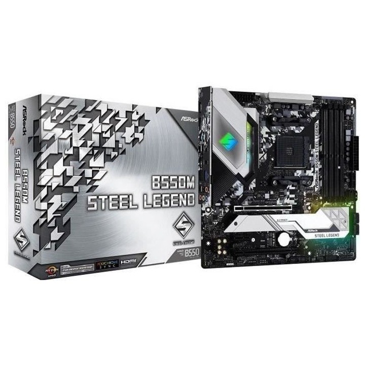 ASROCK Carte mere B550M Steel Legend