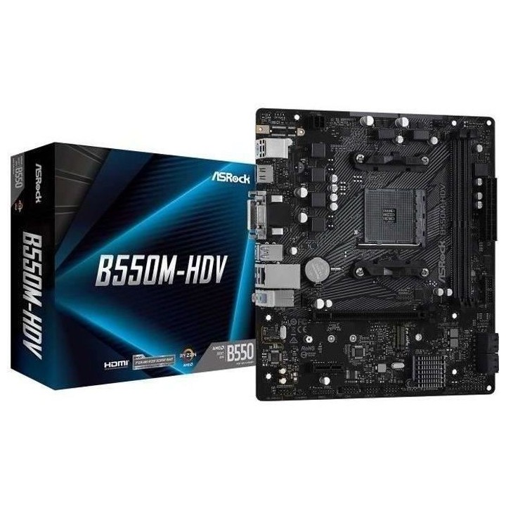 ASROCK Carte mere B550M-HDV
